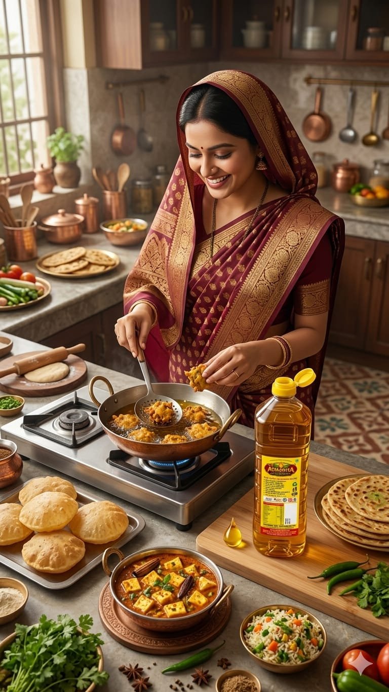 Cooking with Aradhya oil